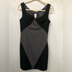 Abaete Black & Gray Diamond Womens 4 Sheath Mini Dress Y2K Wool Old Money